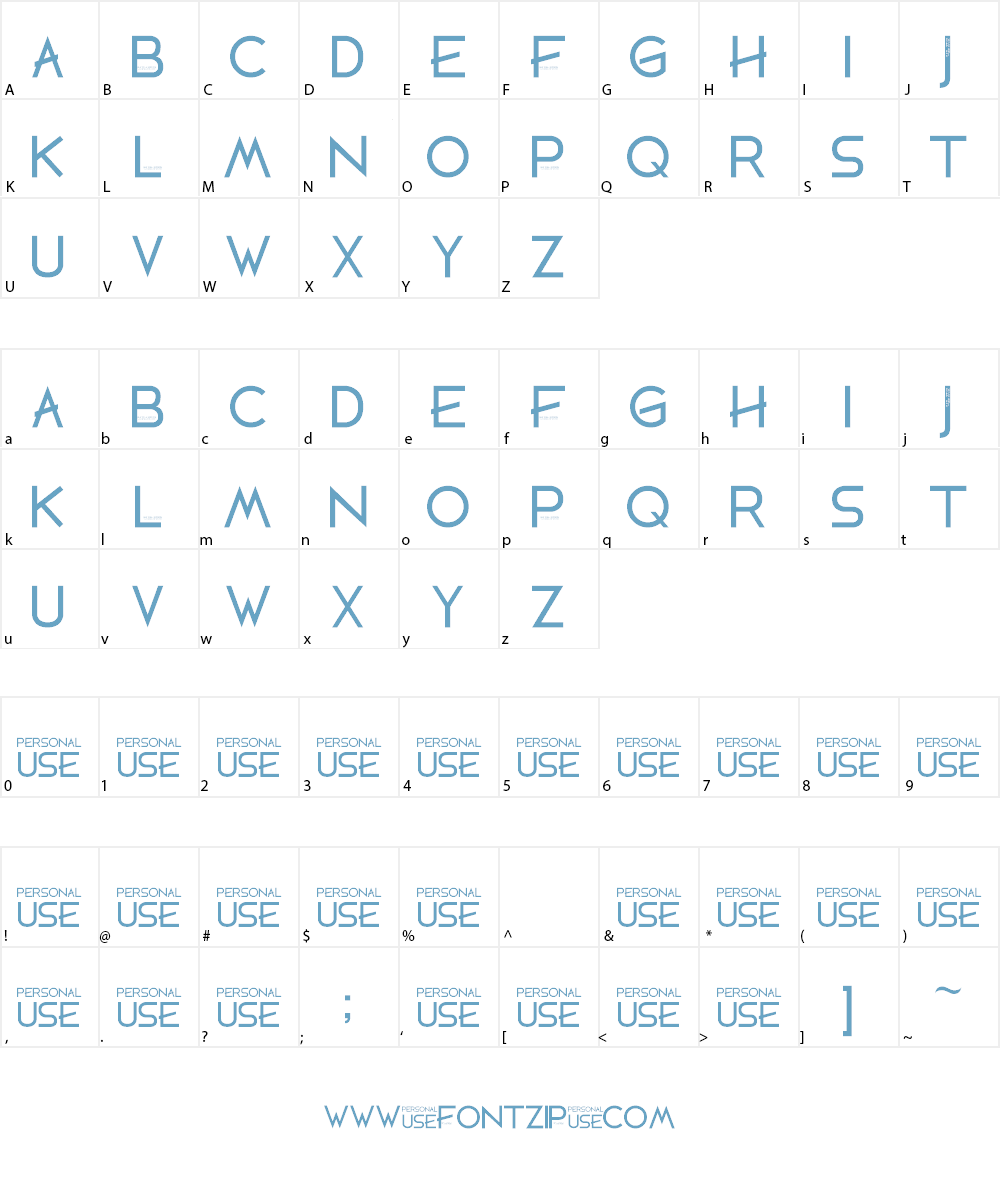 DEATH OCEAN Font Character
